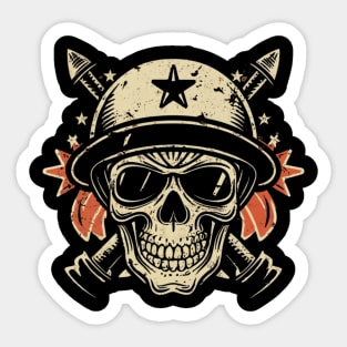 Death or Glory Skull Tattoo Sticker